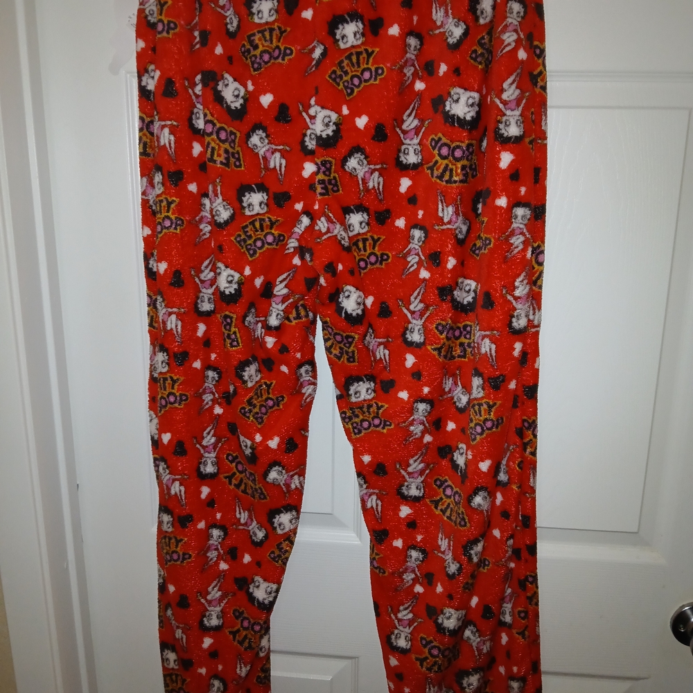 Betty Boop Adult Pajamas - Red